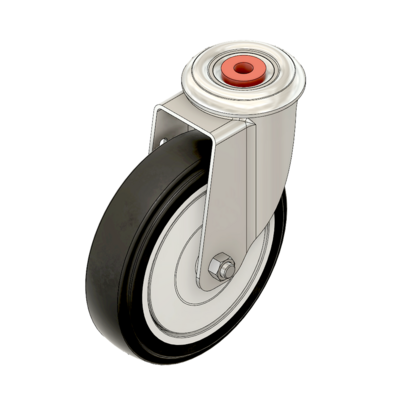 MODULAR SOLUTIONS CASTER<br>5" SWIVEL, M10 STEM